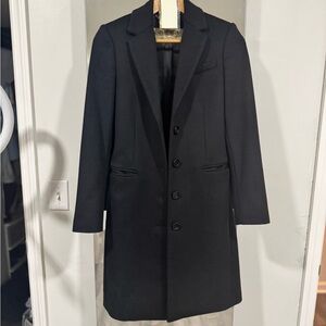 Burberry Black Pea Coat